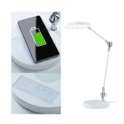 Paulmann 79884 LED Schreibtischleuchte Numis Qi White Switch Weiss