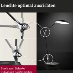 Paulmann 78010 LED Schreibtischleuchte Numis White Switch schwarz