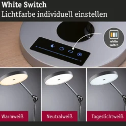 Paulmann 78014 LED Schreibtischleuchte Numis White Switch dimmbar