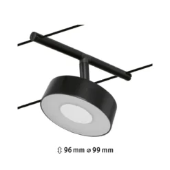 Paulmann 94480 LED Seilsystem Spot Circle 12V 3000K Schwarz Chrom