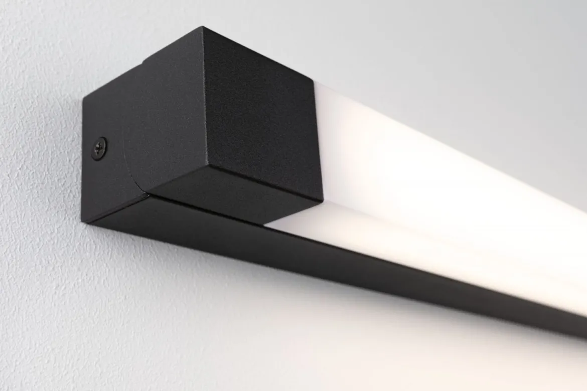 Paulmann 71216 LED Spiegelleuchte Quasar 40cm 3000K Schwarz IP44