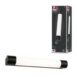 Paulmann 71213 LED Spiegelleuchte Orgon Steckdose 44cm 3000K Schwarz IP44