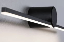Paulmann 75413 LED Spiegelleuchte Sava 120cm 3000K Schwarz IP44