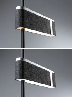Paulmann 79988 LED Stehleuchte Jagun 3-Step-Dim 2700K 1250lm Filz anthrazit