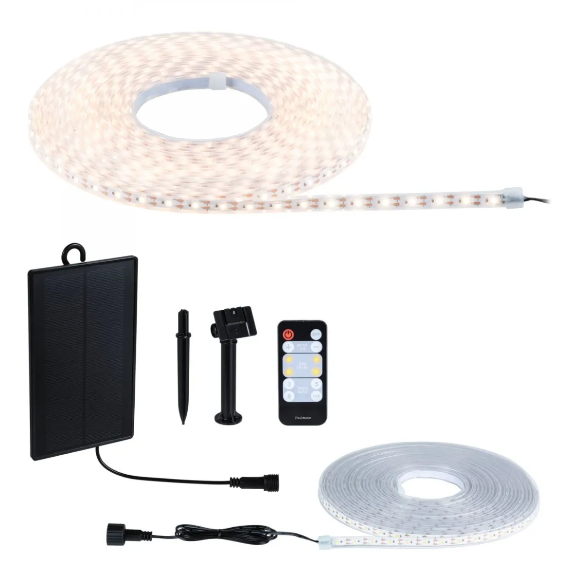 Paulmann 71195 LED Stripe Solar mit Fernbedienung 10m IP44 dimmbar