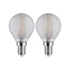 Paulmann 28919 LED Tropfen Filament E14 230V 4000K Matt 2-Set