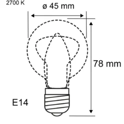 Paulmann 29263 LED Tropfen Kopfspiegel Schwarzmatt 250lm E14 warmweiß