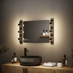 Paulmann 29263 LED Tropfen Kopfspiegel Schwarzmatt 250lm E14 warmweiß