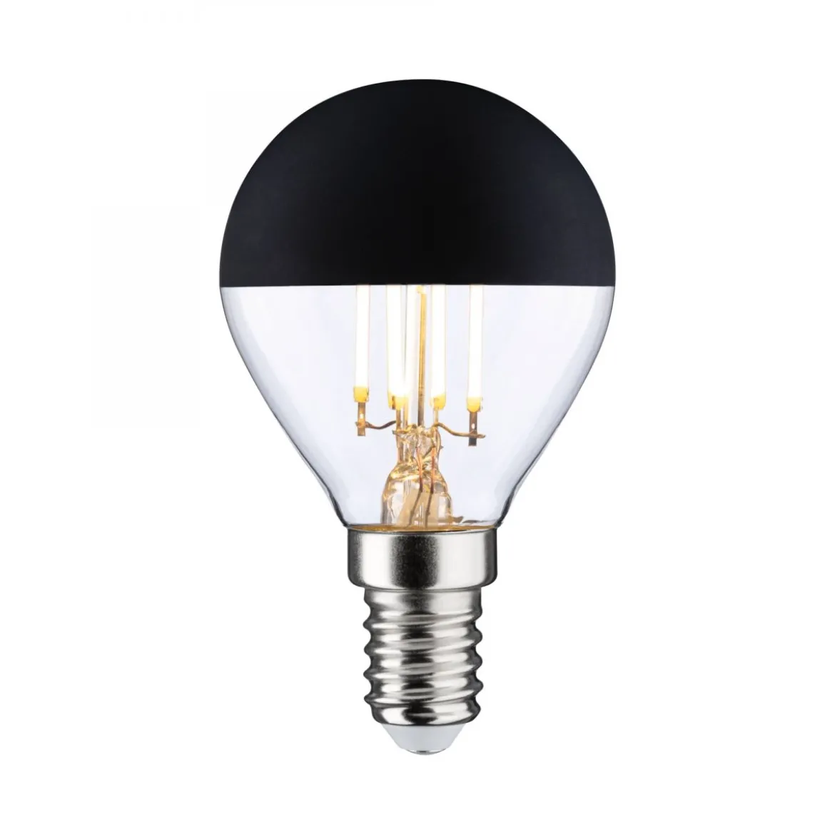 Paulmann 29264 LED Tropfen Kopfspiegel Schwarzmatt 470lm E14 warmweiß dimmbar