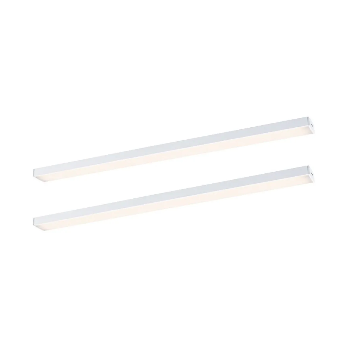 Paulmann 98614 LED Unterschrankleuchte Inline Erweiterung 2er-Set 35cm 3000K dimmbar weiß matt