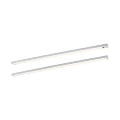 Paulmann 98616 LED Unterschrankleuchte Inline Starterset 2er-Set 55cm 3000K dimmbar chrom