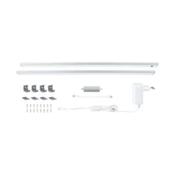 Paulmann 98617 LED Unterschrankleuchte Inline Starterset 2er-Set 55cm tunable white chrom