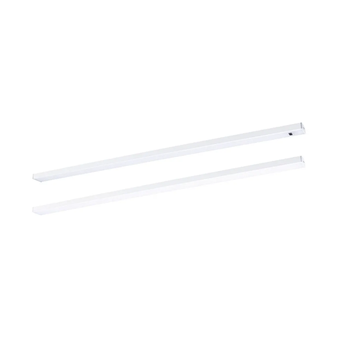 Paulmann 98618 LED Unterschrankleuchte Inline Starterset 2er-Set 55cm 3000K dimmbar weiß