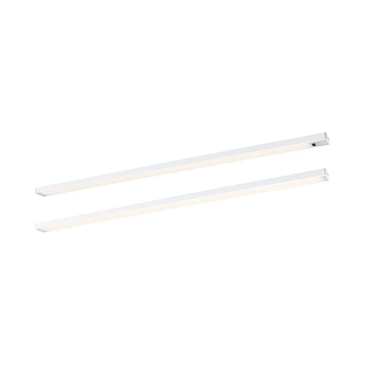 Paulmann 98618 LED Unterschrankleuchte Inline Starterset 2er-Set 55cm 3000K dimmbar weiß