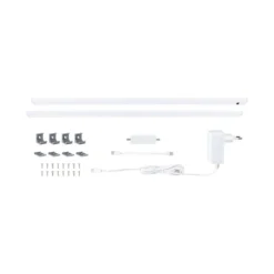 Paulmann 98618 LED Unterschrankleuchte Inline Starterset 2er-Set 55cm 3000K dimmbar weiß