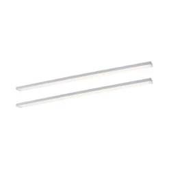 Paulmann 98620 LED Unterschrankleuchte Inline Erweiterung 2er-Set 55cm 3000K dimmbar chrom