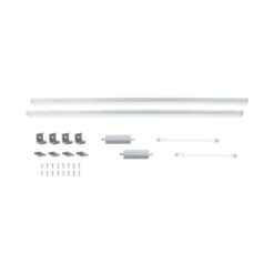Paulmann 98620 LED Unterschrankleuchte Inline Erweiterung 2er-Set 55cm 3000K dimmbar chrom