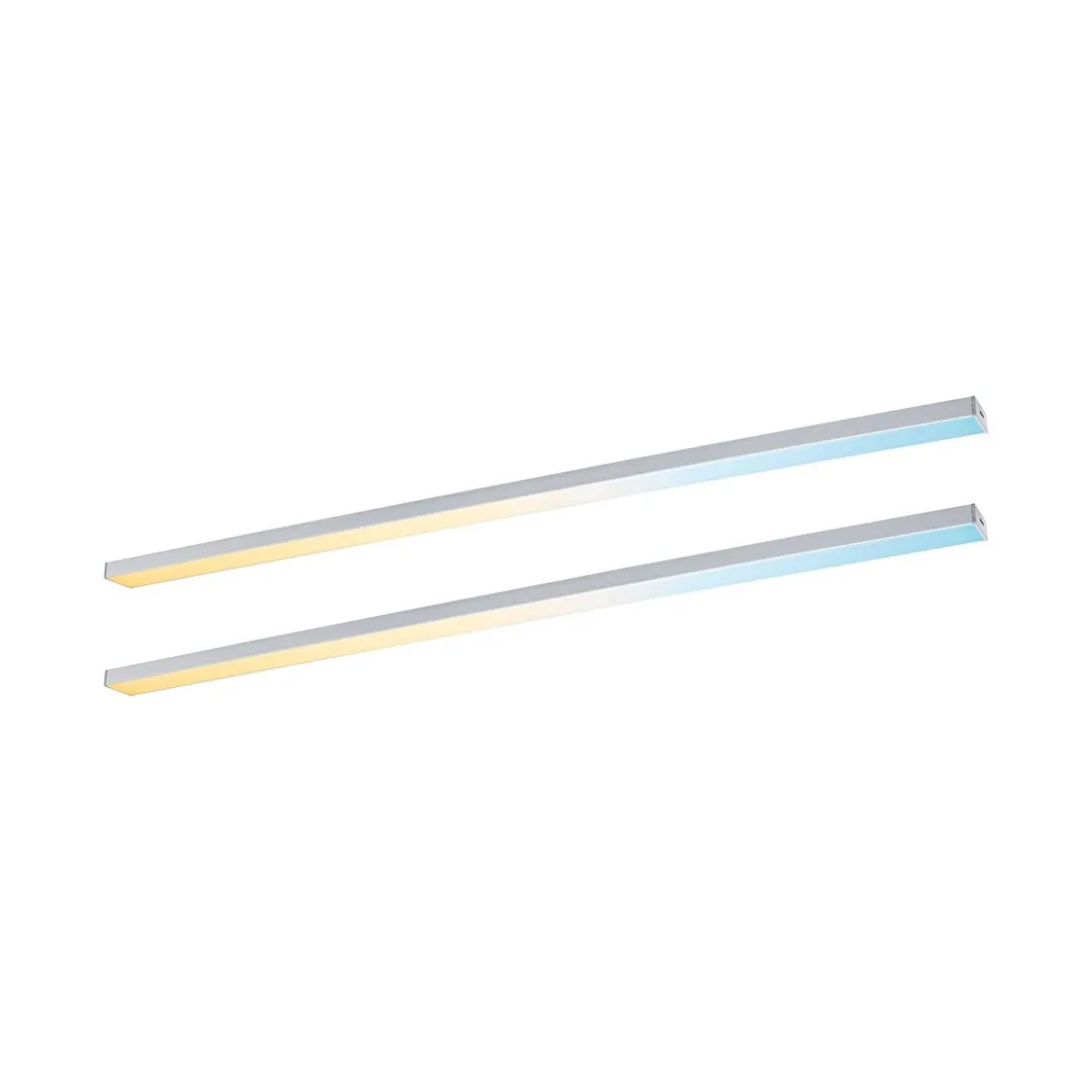 Paulmann 98621 LED Unterschrankleuchte Inline Erweiterung 2er-Set 55cm tunable white chrom