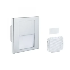 Paulmann 80000 LED Wandeinbauleuchte Tsaro eckig 80x36mm 2700K Chrom matt