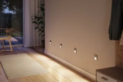 Paulmann 80000 LED Wandeinbauleuchte Tsaro eckig 80x36mm 2700K Chrom matt