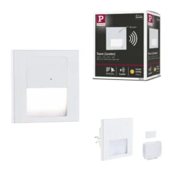 Paulmann 80002 LED Wandeinbauleuchte Tsaro Bewegungsmelder 80x36mm 2700K Weiß