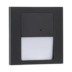 Paulmann 80004 LED Wandeinbauleuchte Tsaro Bewegungsmelder eckig 80x36mm 2700K Schwarz