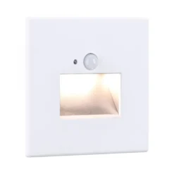 Paulmann 93133 LED Wandeinbauleuchte Edge Quadro Bewegungsmelder 80x42mm 2700K Weiß