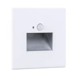 Paulmann 93133 LED Wandeinbauleuchte Edge Quadro Bewegungsmelder 80x42mm 2700K Weiß