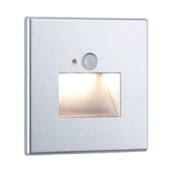 Paulmann 93134 LED Wandeinbauleuchte Edge Quadro Bewegungsmelder 80x42mm 2700K Chrom matt