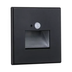 Paulmann 93135 LED Wandeinbauleuchte Edge Quadro Bewegungsmelder 80x42mm 2700K Schwarz
