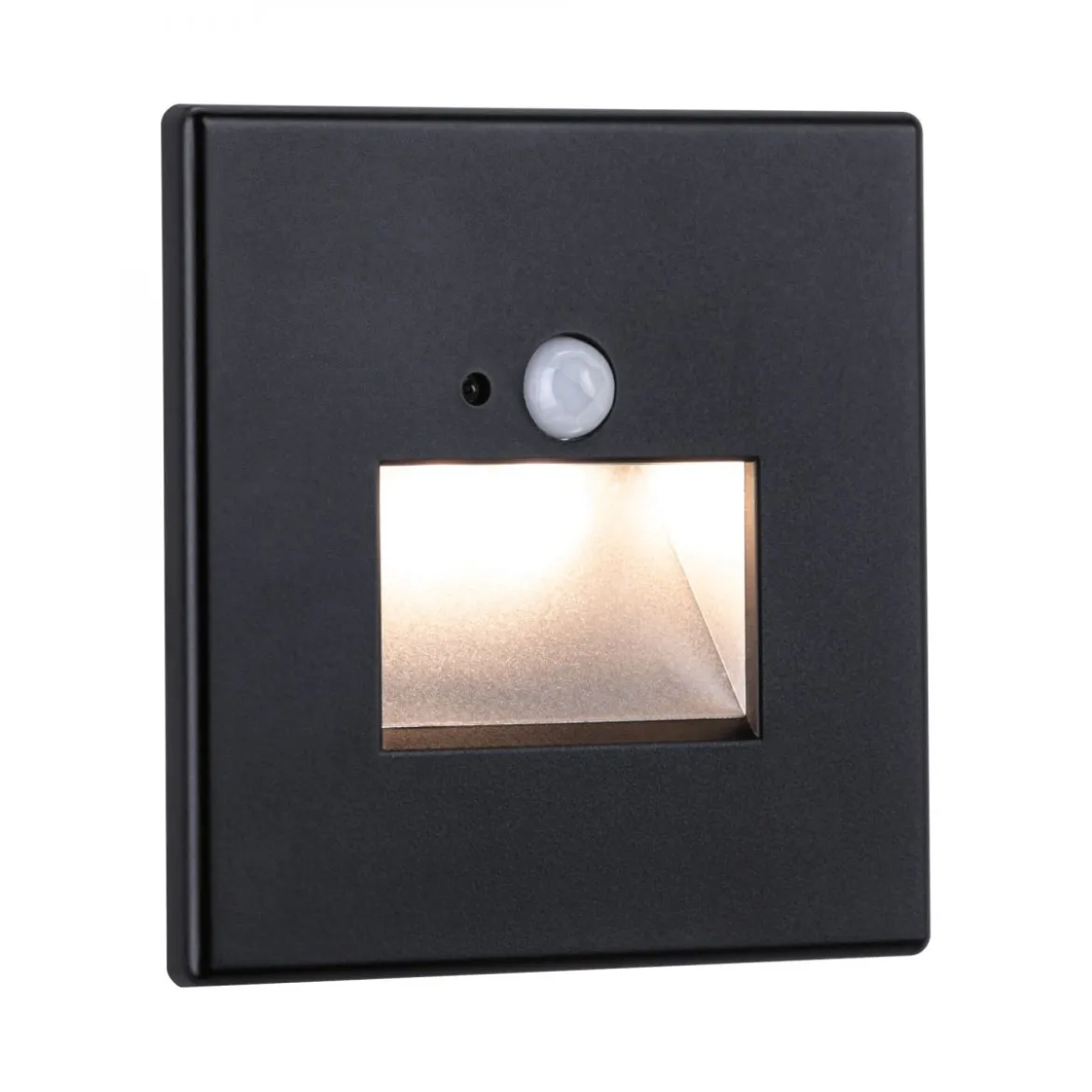 Paulmann 93135 LED Wandeinbauleuchte Edge Quadro Bewegungsmelder 80x42mm 2700K Schwarz