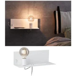 Paulmann 96774 LED Wandleuchte Devara USB C E27 Weiß matt