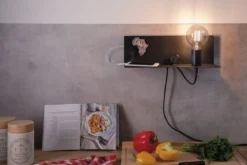 Paulmann 96775 LED Wandleuchte Devara USB C E27 Schwarz matt