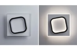 Paulmann 71164 LED Wandleuchte 2Form 24x24cm Weiß Schwarz 4000K