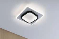Paulmann 71164 LED Wandleuchte 2Form 24x24cm Weiß Schwarz 4000K