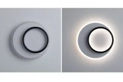 Paulmann 71165 LED Wandleuchte 2Form rund 24cm Weiß Schwarz 4000K