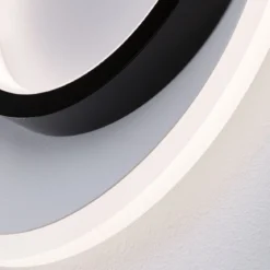 Paulmann 71165 LED Wandleuchte 2Form rund 24cm Weiß Schwarz 4000K