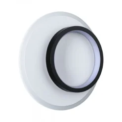 Paulmann 71165 LED Wandleuchte 2Form rund 24cm Weiß Schwarz 4000K
