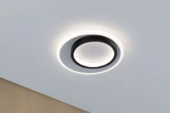 Paulmann 71165 LED Wandleuchte 2Form rund 24cm Weiß Schwarz 4000K