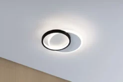 Paulmann 71166 LED Wandleuchte 2Form rund Weiß Schwarz 4000K 860lm
