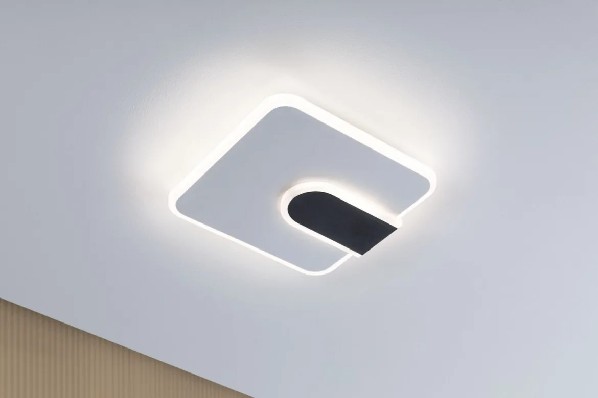 Paulmann 71168 LED Wandleuchte 2Form quadratisch Weiß Schwarz 4000K 1520lm