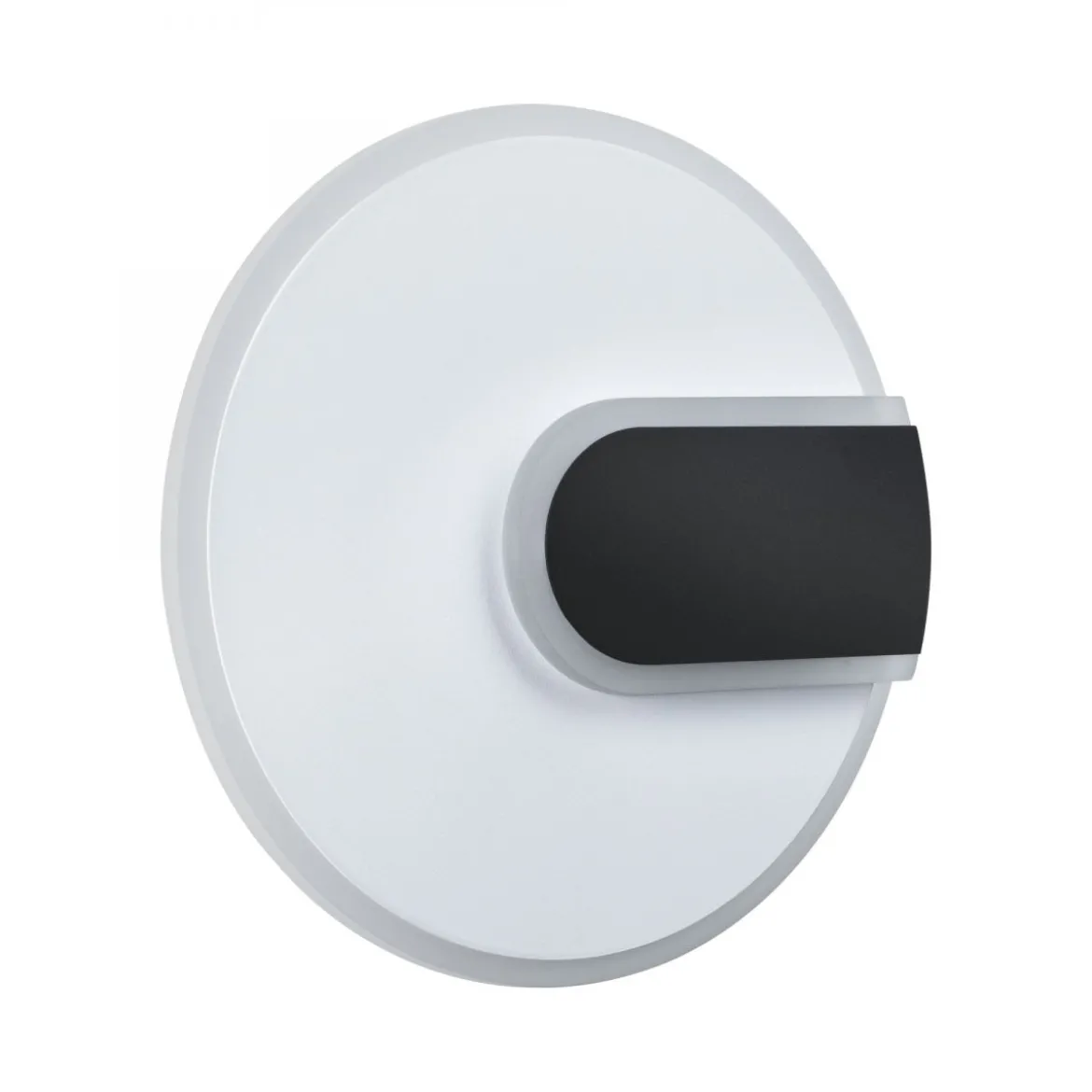 Paulmann 71169 LED Wandleuchte 2Form rund 24cm Weiß Schwarz 4000K 1210lm