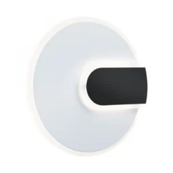 Paulmann 71169 LED Wandleuchte 2Form rund 24cm Weiß Schwarz 4000K 1210lm