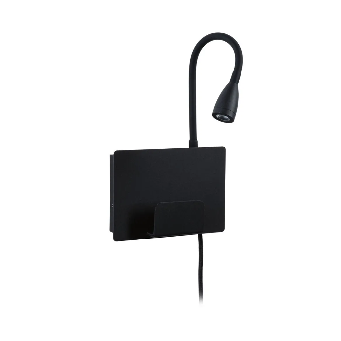 Paulmann 71101 LED Wandleuchte Halina USB C Schwarz matt 2700K