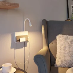 Paulmann 71100 LED Wandleuchte Halina USB C Weiss matt 2700K