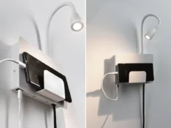 Paulmann 71100 LED Wandleuchte Halina USB C Weiss matt 2700K