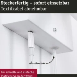 Paulmann 71106 LED Wandleuchte Jerik USB C 3000K 3-Step-Dim Weiß