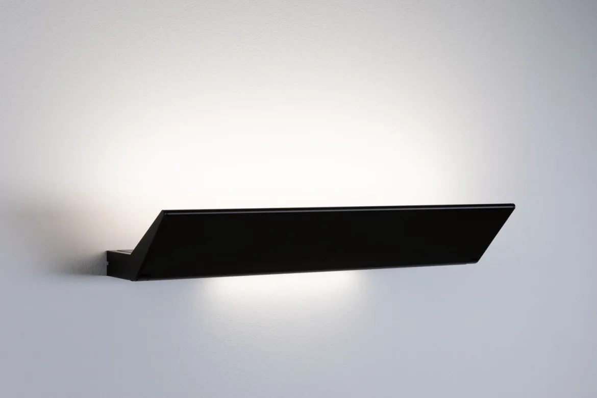 Paulmann 79505 LED Wandleuchte Ranva schwarz beweglich 3-Step-Dim