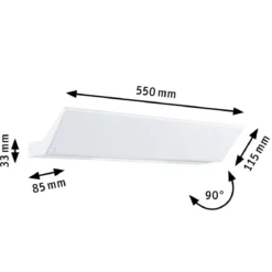 Paulmann 79506 LED Wandleuchte Ranva weiß beweglich 3-Step-Dim
