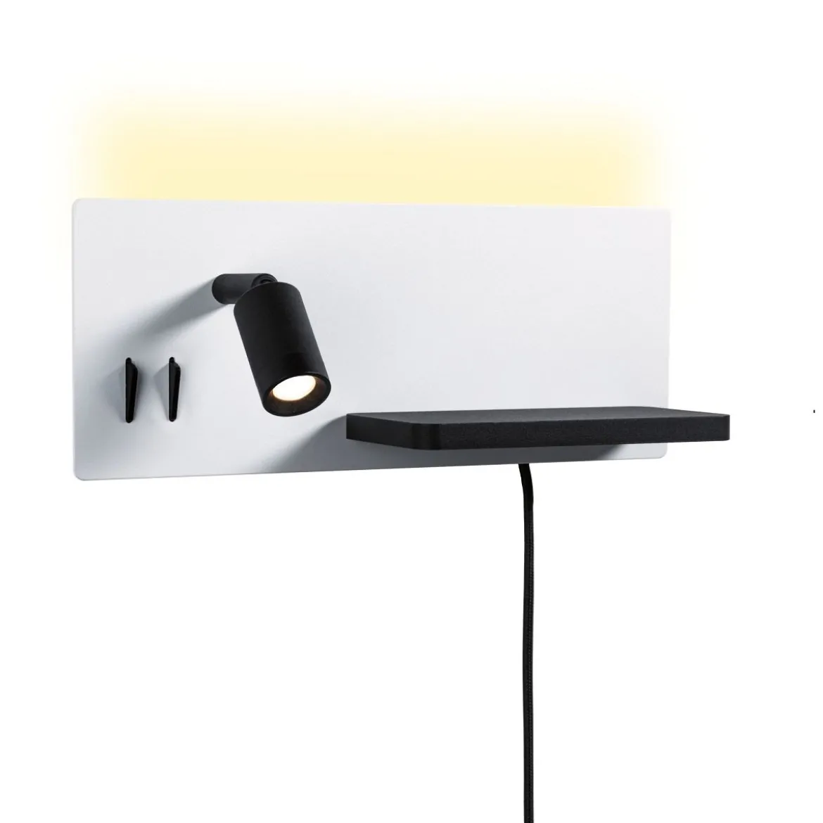 Paulmann 71102 LED Wandleuchte Serra 2-flammig rechts USB C 2700K Backlight
